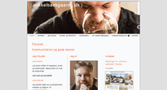 Desktop Screenshot of mikkelbaekgaard.dk
